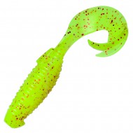 �������� ����������� Keitech Flapper Grub 4" #PAL01 Chartreuse Red Flake - ��������-������� ������� ��� ������� �����