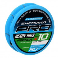 ������� ������� Flagman Sherman Pro Feeder Ready Rigs, �12, 0,148 ��, 80 ��, 10 ��/�� - ��������-������� ������� ��� ������� �����
