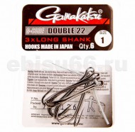 ������ Gamakatsu Double 22 Long Shank - #1 - ��������-������� ������� ��� ������� �����