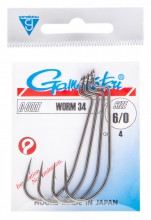 ������ �������� Gamakatsu Worm 34 - #6/0 - ��������-������� ������� ��� ������� �����