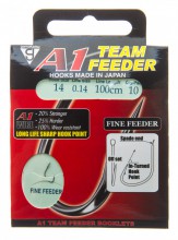 ������ � �������� Gamakatsu A1 TEAM FEEDER FINE FEEDER 100cm, ����� 0,14mm, #14 - ��������-������� ������� ��� ������� �����