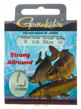 ������ � �������� Gamakatsu Bkd-Allround Strong 50cm, ����� 0,26mm, #08 - ��������-������� ������� ��� ������� �����
