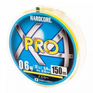 �������� ���� Duel PE Hardcore X4 Pro (Yellow) 150 m - #0.6 (0.13 mm), 5,4 kg - ��������-������� ������� ��� ������� �����