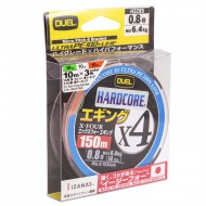 �������� ���� Duel PE Hardcore X4 Eging (3Color) 150 m - #0.8 (0,153 mm), 14 lb (6,4 kg) - ��������-������� ������� ��� ������� �����