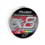 ���� X8 150� Ruzza Multicolor 0,18�� 15��/33lb - ��������-������� ������� ��� ������� �����