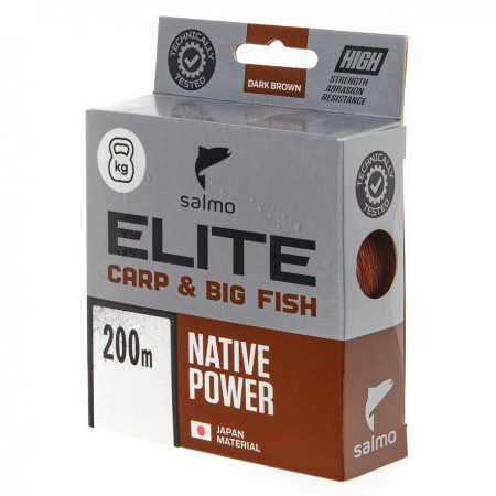 ����� ����������� Salmo Elite Carp & Big Fish, 200 m, 0,35 mm, 12,10 kg - ��������-������� ������� ��� ������� �����