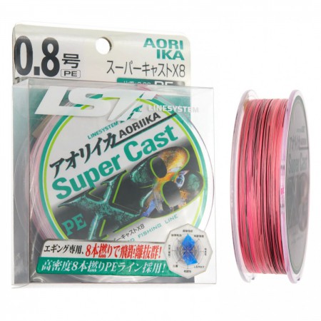 �������� ���� Linesystem Eging Super Cast X8, 150 m, #0.6 (0,13 mm), 11.4 lb (5,17 kg) - ��������-������� ������� ��� ������� �����