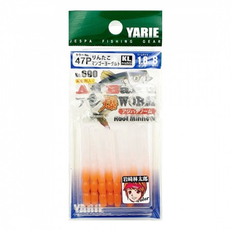 ������ �������� Yarie �690 Aji Baku Worm, 1.8", 8 ��/��, 47P 1.8 mango yogurt - ��������-������� ������� ��� ������� �����