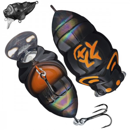 ������ D-3 Custom Lures Huku Semi Sharrow mini, 30 ��, 2,9 ��, #02 - ��������-������� ������� ��� ������� �����